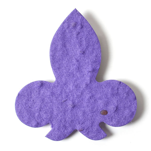 Seed Paper Shape Fleur de Lis 1 - Violet