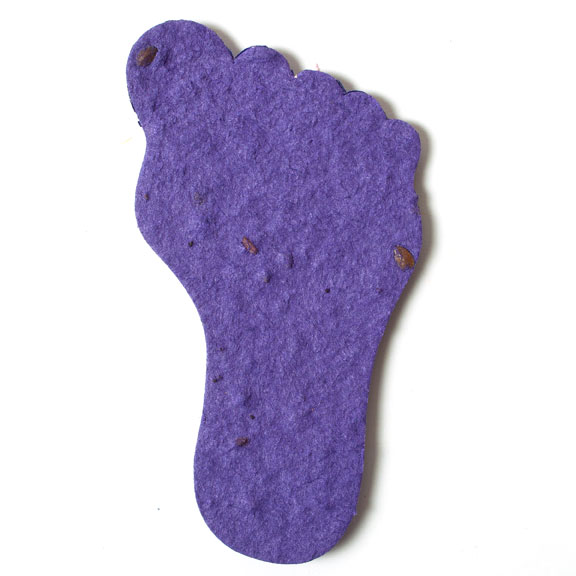 Seed Paper Shape Foot 1 - Violet