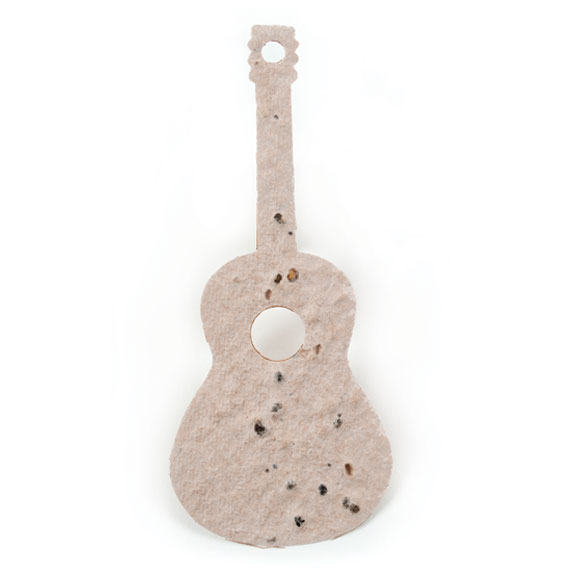 Seed Paper Shape Guitar - Natural Brown