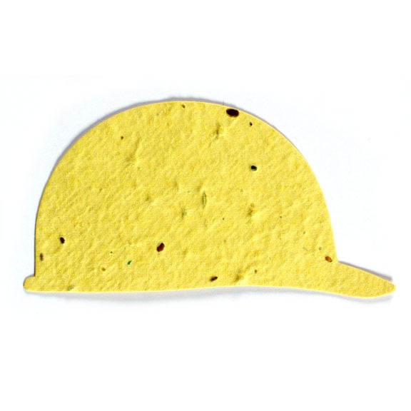 Seed Paper Shape Hard Hat - Yellow