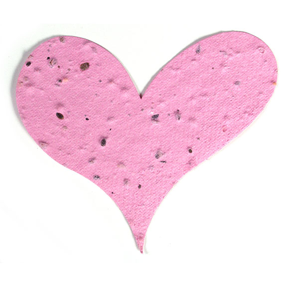Seed Paper Shape Heart 2 - Pink