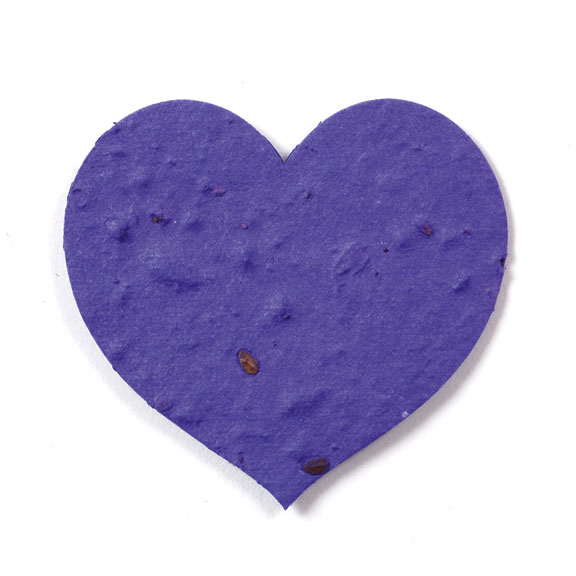 Seed Paper Shape Heart 4 - Violet