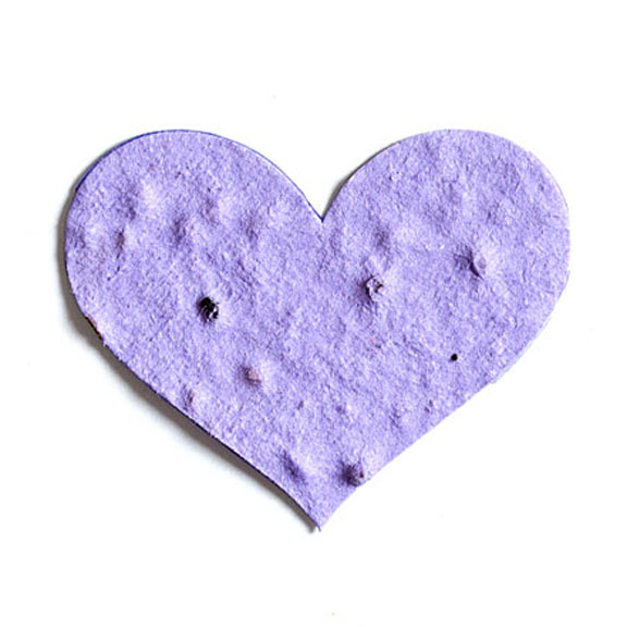 Seed Paper Shape Heart 5 - Lavender