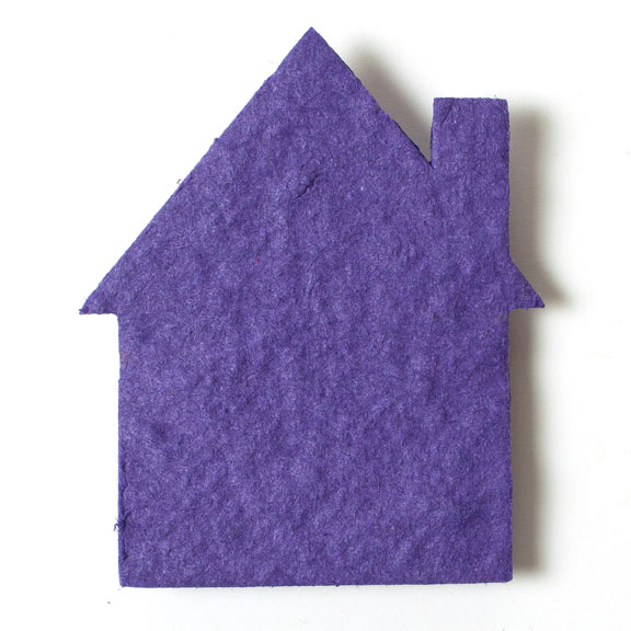 Seed Paper Shape House 1 - Violet