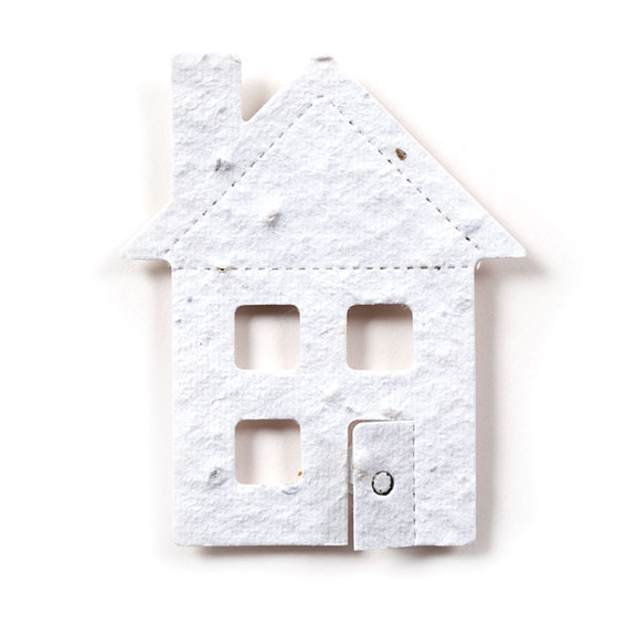 Seed Paper Shape House 4 - White