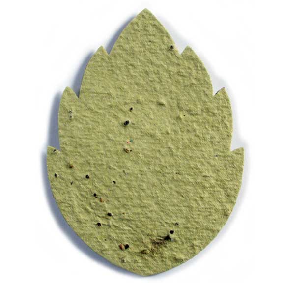 Seed Paper Shape Large Leaf 1 - Chartreuse