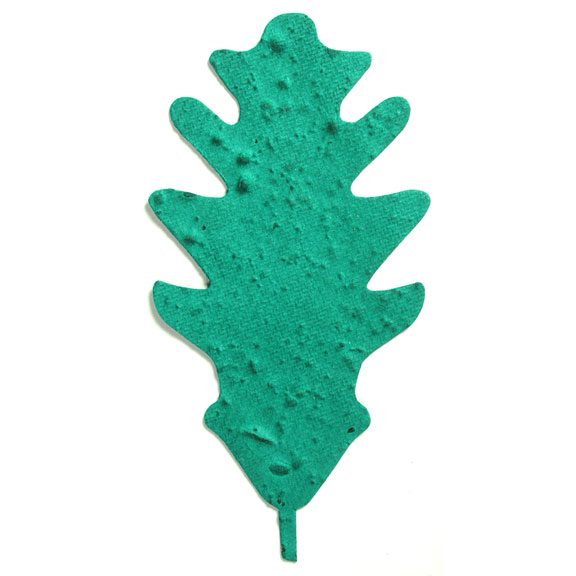 Seed Paper Shape Oak Leaf 1 - Forest Green