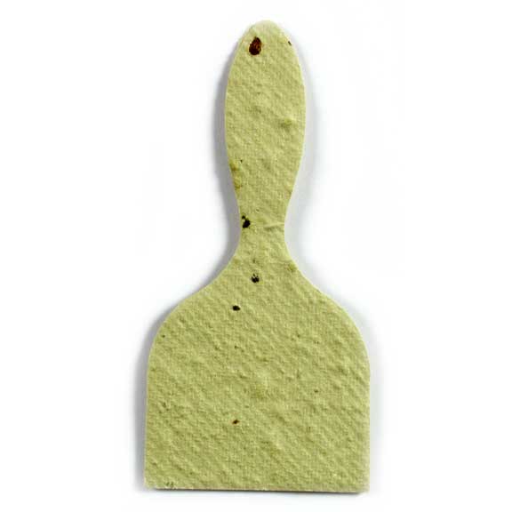 Seed Paper Shape Paintbrush - Lime Green