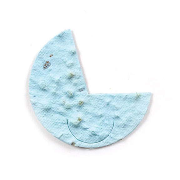 Seed Paper Shape Pram - Light Blue