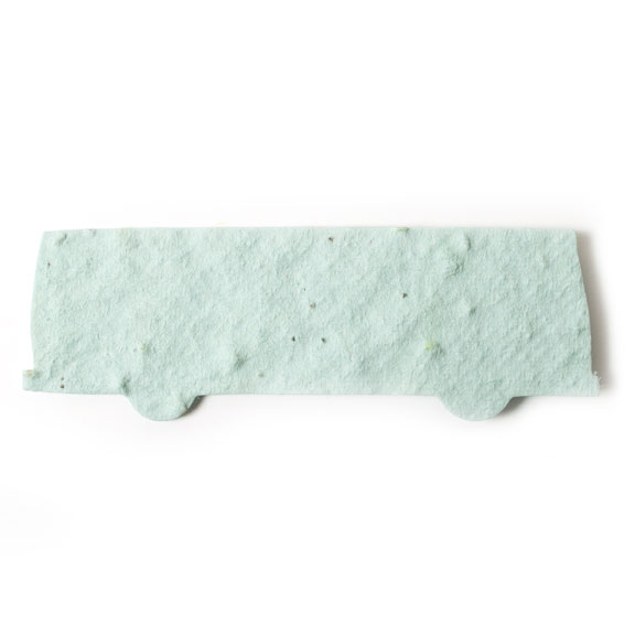 Seed Paper Shape Bus - White
