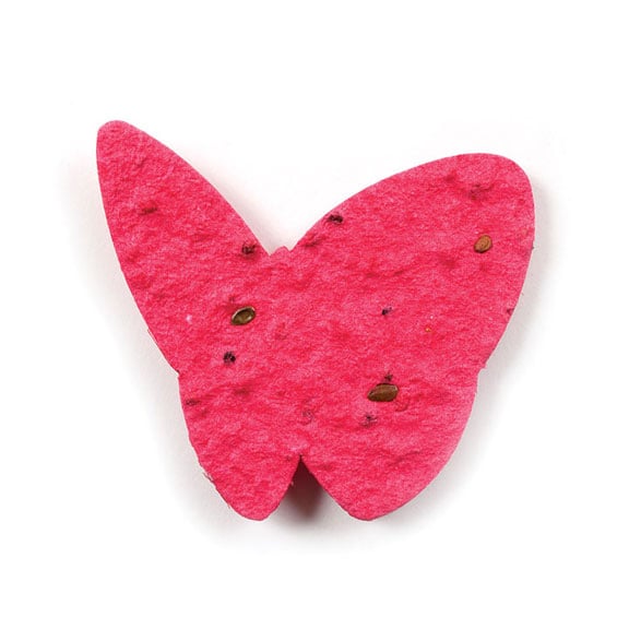 Seed Paper Shape Butterfly 6 - Cranberry Red