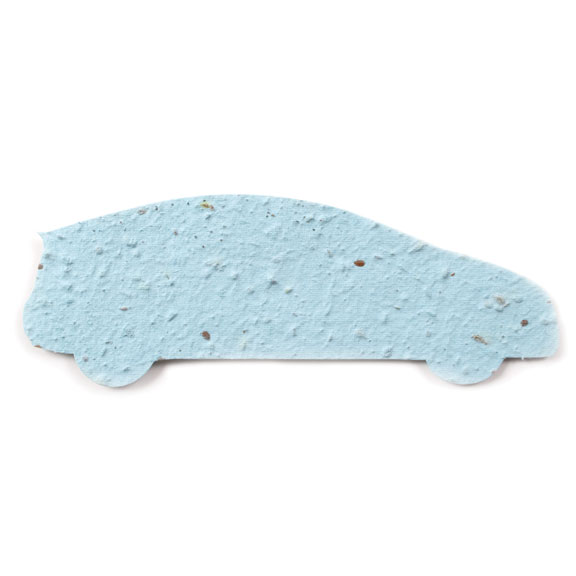 Seed Paper Shape Car 4 - Powder Blue