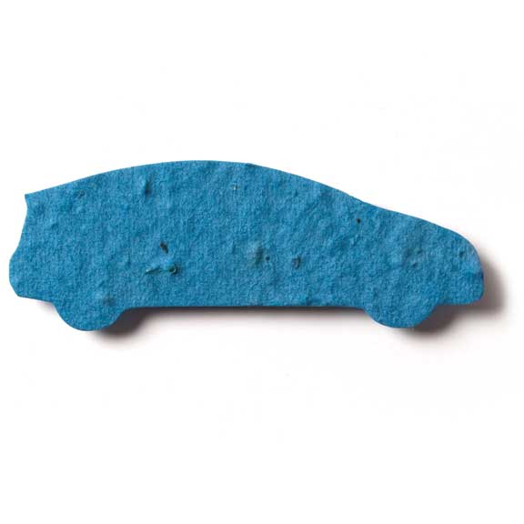 Seed Paper Shape Car 5 - Royal Blue