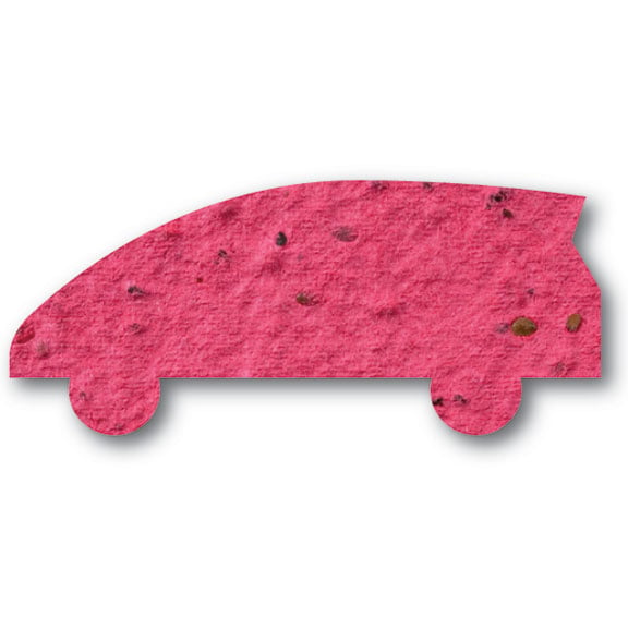Seed Paper Shape Car 8 - Cranberry Red