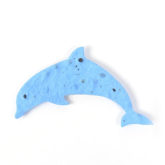 Seed Paper Shape Dolphin - Light Blue