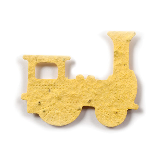 Seed Paper Shape Train 2 - Yellow