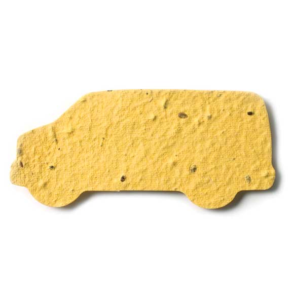 Seed Paper Shape Van - Yellow