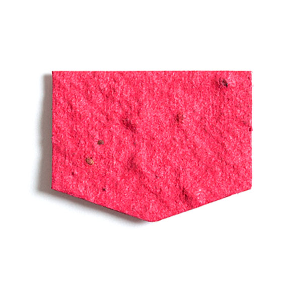 Seed Paper Shape Shield - Cranberry Red