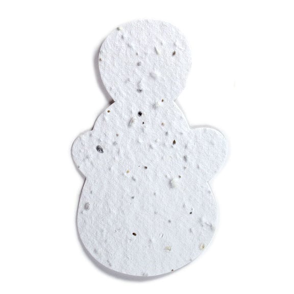 Seed Paper Shape Snowman 1 - White