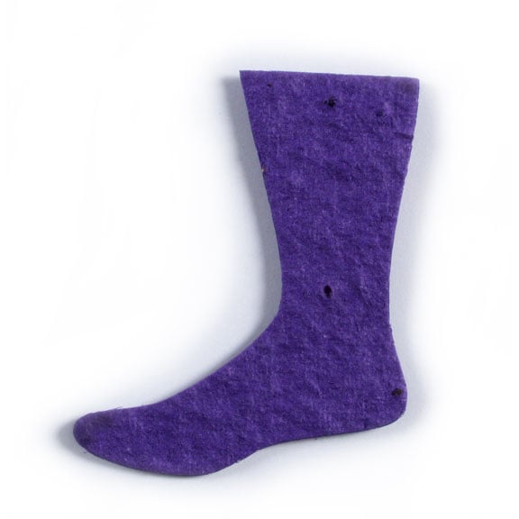 Seed Paper Shape Sock - Royal Blue