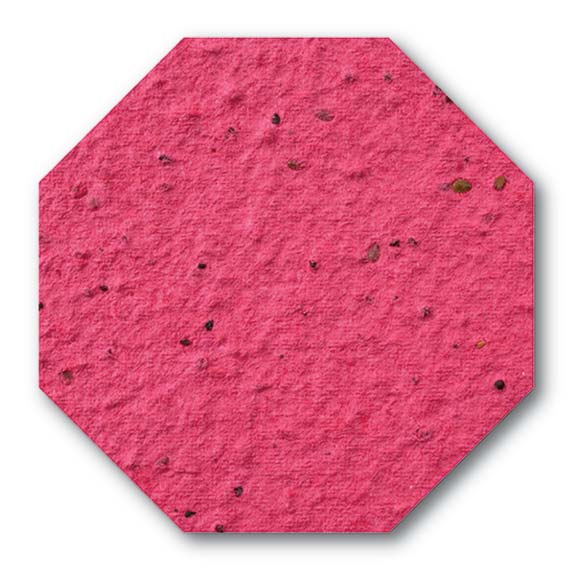 Seed Paper Shape Stop Sign - Cranberry Red