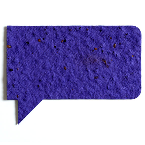 Seed Paper Shape Talk Bubble 1 - Violet