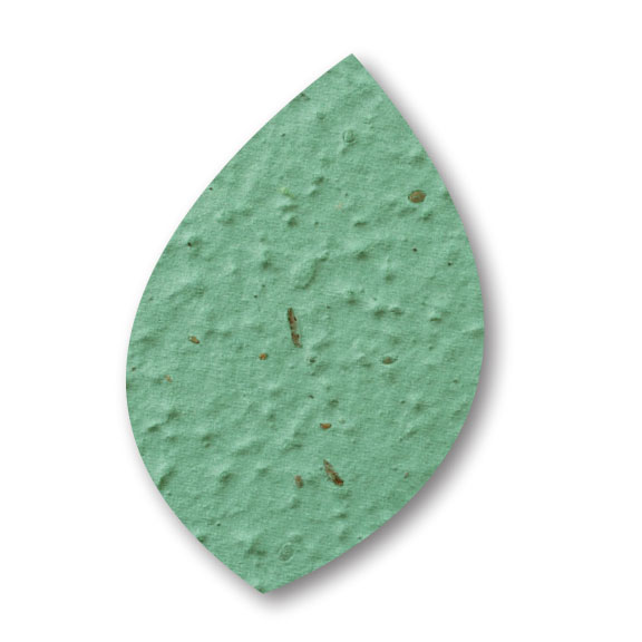 Seed Paper Shape Thyme Leaf - Forest Green