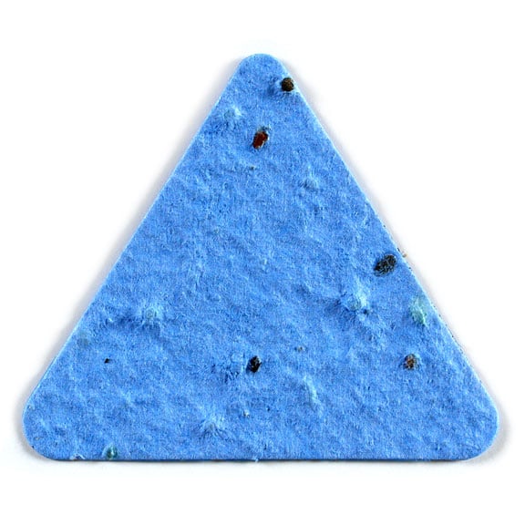 Seed Paper Shape Triangle - Light Blue