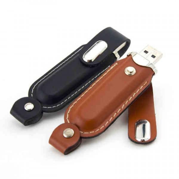 Fashion Meets Function With the Leather USB Drive With Holster!