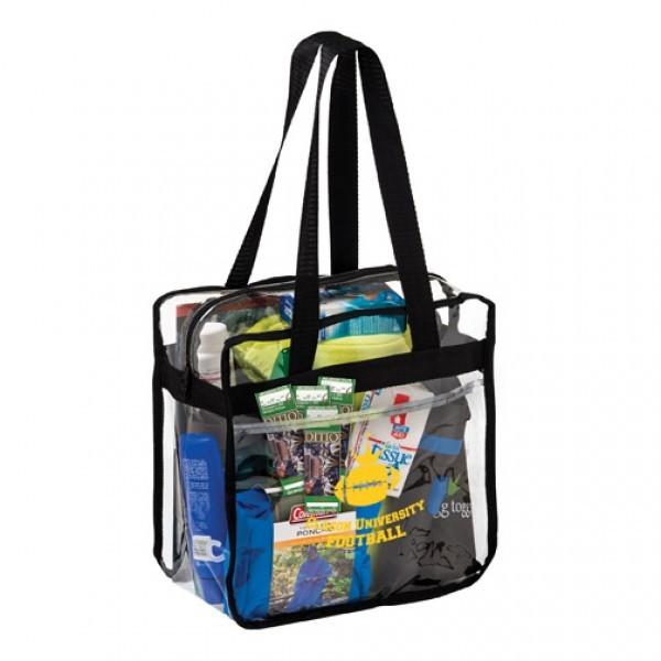 Stand out from the crowd with our Promotional Game Day Clear Totes!
