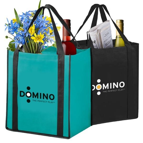 Delight Clients With the Combo Wine and Grocery Bags!