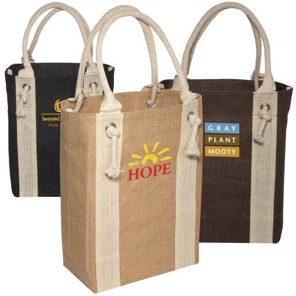 Reusable Eco Jute Yacht Totes are the Perfect Companion for any Shopping Outing!