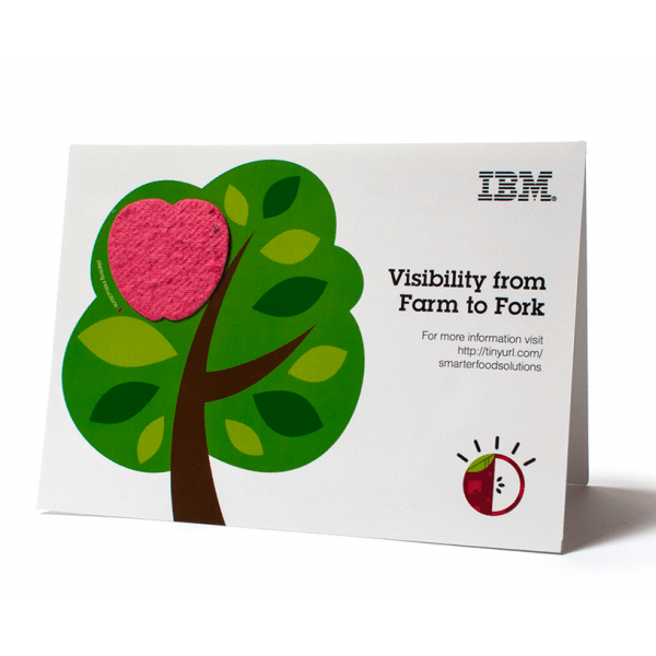 A Seed Paper Shape Folding Card adds a great personal touch for clients!