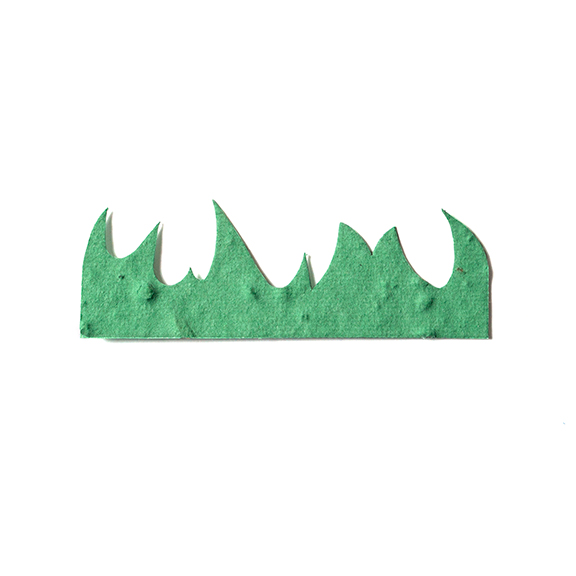 Seed Paper Shape Grass - Forest Green
