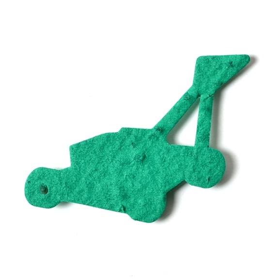 Seed Paper Shape Lawn Mower - Forest Green