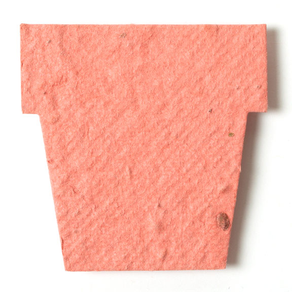 Seed Paper Shape Pot 1 - Terra Cotta Pink