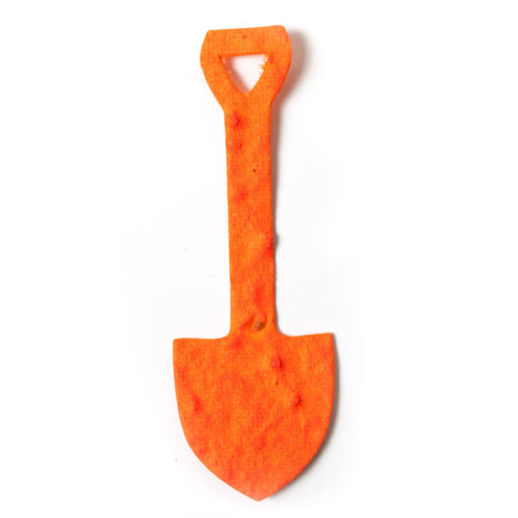 Seed Paper Shape Shovel 1 - Orange